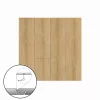 Leziter Erdei tölgy laminált padló 7mm AC4 fózolt 1220x198x7 mm