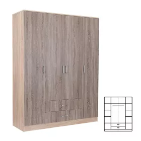   Miami gardróbszekrény 160x205 cm yorki tölgy-sonoma tölgy