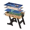 4 az 1-ben játékasztal, csocsó, ping-pong, biliárd és curling bowling játékhoz