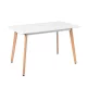 Silla 120 cm szögletes étkezőasztal fehér