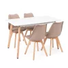 Silla 120 4+1 étkező garnitúra fehér-bézs