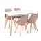 Silla 120 4+1 étkező garnitúra fehér-bézs