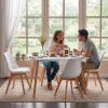 Silla 120 cm szögletes étkezőasztal fehér