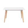 Silla 120 cm szögletes étkezőasztal fehér