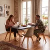 Silla 150 4+1 étkező garnitúra fekete-bézs