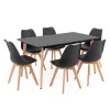 Silla 150 6+1 étkező garnitúra fekete-fekete