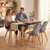 Silla 150 4+1 étkező garnitúra fekete-szürke
