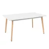 Silla 150 cm szögletes étkezőasztal fehér