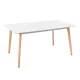 Silla 150 cm szögletes étkezőasztal fehér