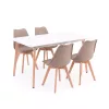 Silla 150 4+1 étkező garnitúra fehér-bézs