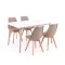 Silla 150 4+1 étkező garnitúra fehér-bézs