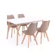 Silla 150 4+1 étkező garnitúra fehér-bézs
