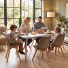 Silla 150 6+1 étkező garnitúra fehér-bézs