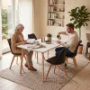 Silla 150 4+1 étkező garnitúra fehér-fekete