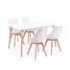 Silla 150 4+1 étkező garnitúra fehér-fehér