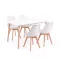 Silla 150 4+1 étkező garnitúra fehér-fehér