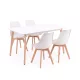 Silla 150 4+1 étkező garnitúra fehér-fehér