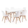 Silla 150 6+1 étkező garnitúra fehér-fehér