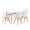 Silla 150 6+1 étkező garnitúra fehér-fehér
