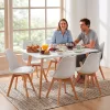 Silla 150 cm szögletes étkezőasztal fehér