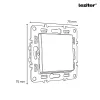 Nova egy áramkörös egypólusú kapcsoló 10A 250V keret nélkül 101 szürke