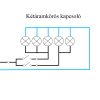 Nova csillárkapcsoló 10A 250V keret nélkül 105 fehér
