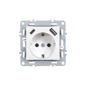 Nova csatlakozóaljzat USB csatlakozóval fehér