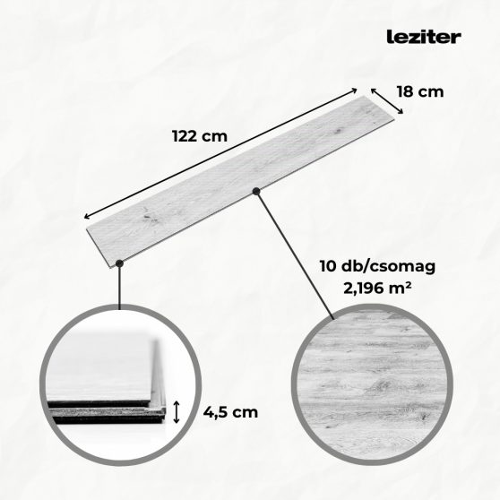 Leziter Kalahari tölgy SPC padló
