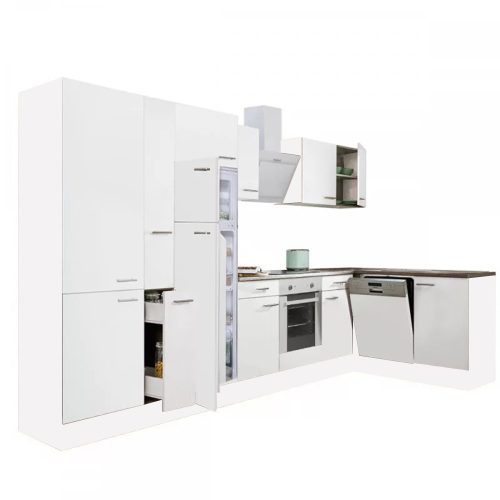 Yorki 370 sarok konyhabútor alsó sütős, felülfagyasztós hűtős kivitelben