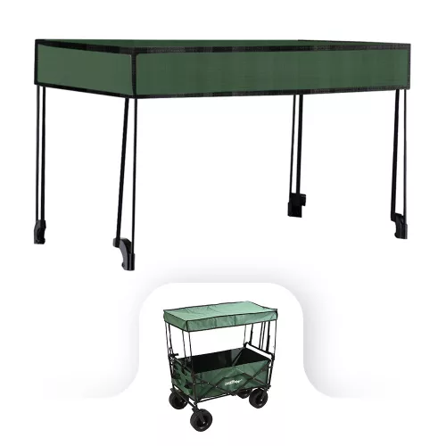 Strandkocsi prémium tető zöld