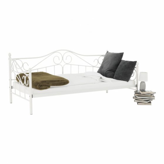 Egyszemélyes ágy 90x200 cm LT0284 fehér