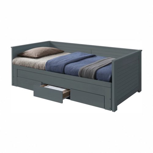 Egyszemélyes ágy 90x200 cm LT1129 szürke