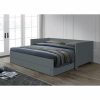 Egyszemélyes ágy 90x200 cm LT1129 szürke