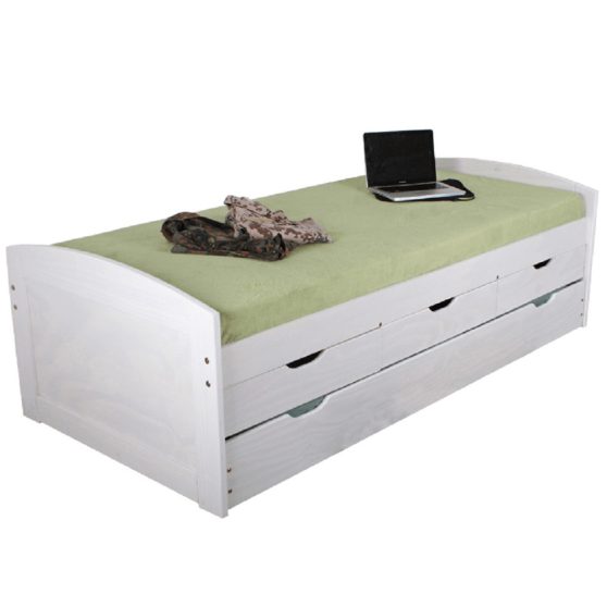 Egyszemélyes ágy 90x200 cm LT1134 fehér