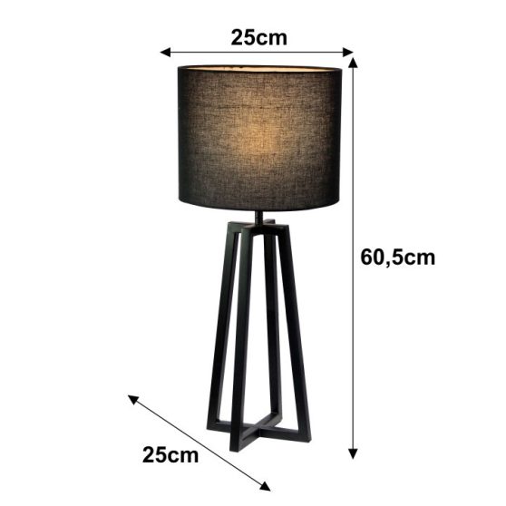 Asztali lámpa LT1143 fekete