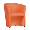 Fotel LT2745, narancssárga textilbőr
