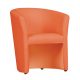 Fotel LT2745, narancssárga textilbőr