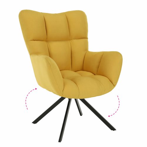 Fotel LT2843, sárga-fekete