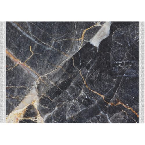 Gyerekszőnyeg LT3414, fekete márvány minta, 120x180