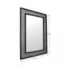 Hálószoba tükör LT3594 ezüst-fekete