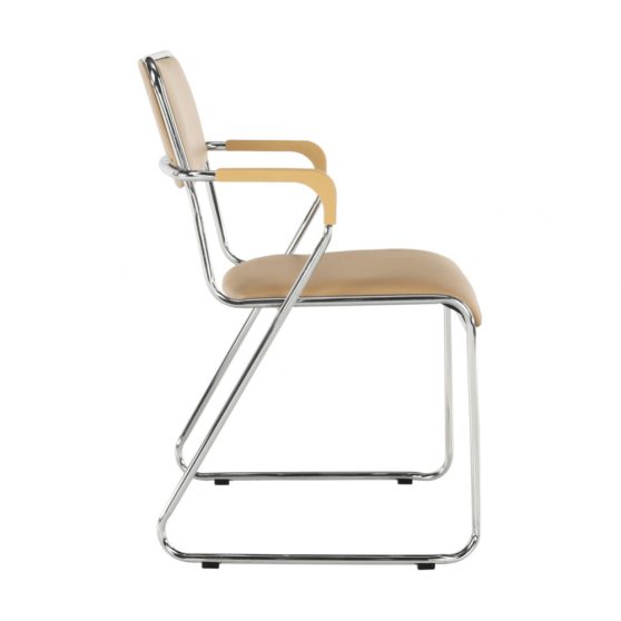 Irodai szék LT3854 barna textilbőr