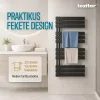 Solaro Design törölközőszárító radiátor 1200x600 mm fekete