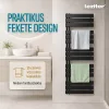 Solaro Design törölközőszárító radiátor 1400x600 mm fekete