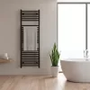 Egyenes törölközőszárító radiátor 1200x500 mm fekete