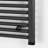Egyenes törölközőszárító radiátor 1600x600 mm fekete