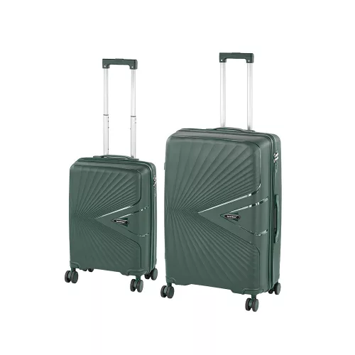 TraveLux Endure III gurulós bőrönd szett sötétzöld