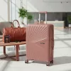 TraveLux Endure IV gurulós bőrönd szett barackrózsaszín