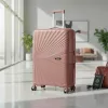 TraveLux Endure IV gurulós bőrönd szett barackrózsaszín