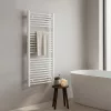 Íves törölközőszárító radiátor 1200x600 mm fehér