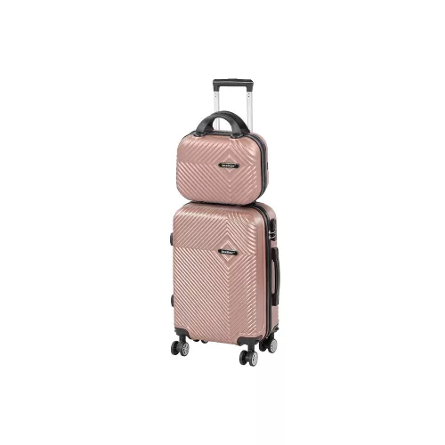 TraveLux Pro III gurulós bőrönd szett rosegold
